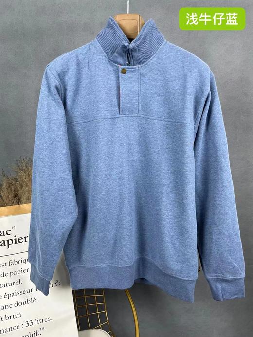 迎418A2-2/A3-2/ ORVIS 针织立领拉链净色套头衫 商品图7