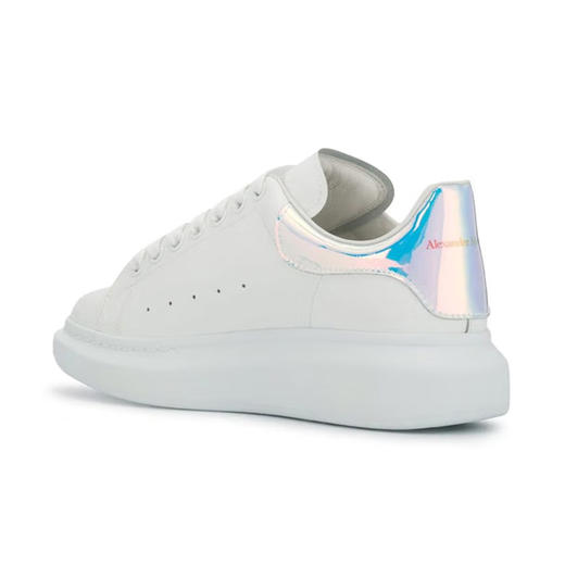 ALEXANDER MCQUEEN 亚历山大.麦昆 男士镭射彩尾运动鞋小白鞋 白色 561580 WHVI5 商品图2