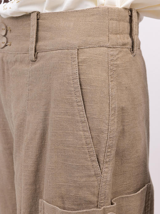 XIAOYU|厚亚麻阔腿裤231KZ019 商品图5