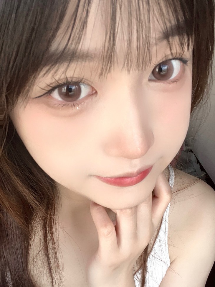 FLOWERCOLOR美瞳 年抛隐形眼镜 粉嫩蜜桃14.2mm 1副/2片 左右度数可不同-VVCON美瞳商城15