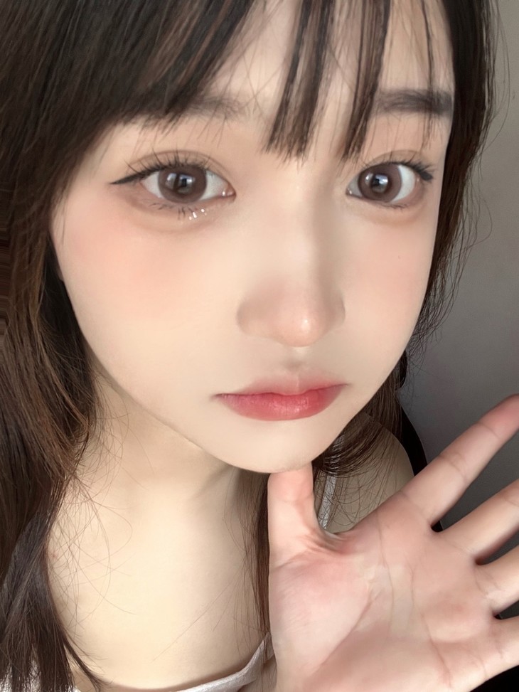 FLOWERCOLOR美瞳 年抛隐形眼镜 粉嫩蜜桃14.2mm 1副/2片 左右度数可不同-VVCON美瞳商城17