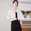 修身显瘦，百搭春秋季气质优雅时髦纯色开衫上衣短外套HR-WC8002AB9 商品缩略图1