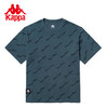 Kappa卡帕满印短袖2023新款男运动T恤休闲针织圆领短袖K0D32TD61 商品缩略图1