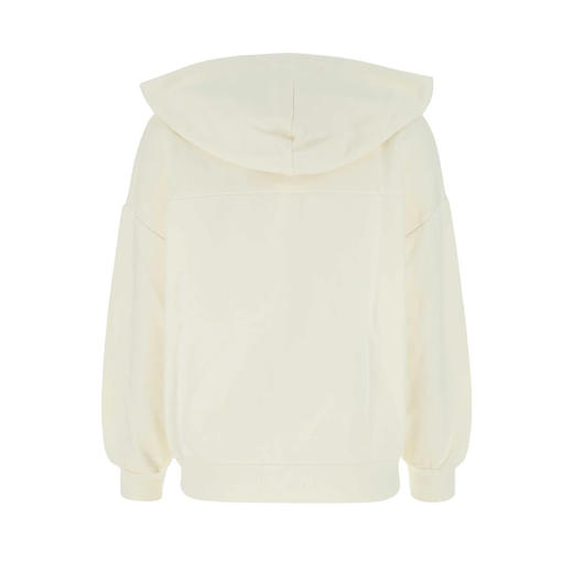ALEXANDER MCQUEEN 亚历山大.麦昆 女士棉质字母徽标涂鸦印花连帽卫衣 浅黄色 674882 QZAHR 0954 商品图1