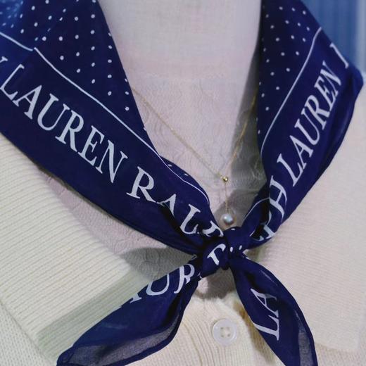 【甄珠贝】RL元单 法式波点中方巾 60*60cm 商品图1