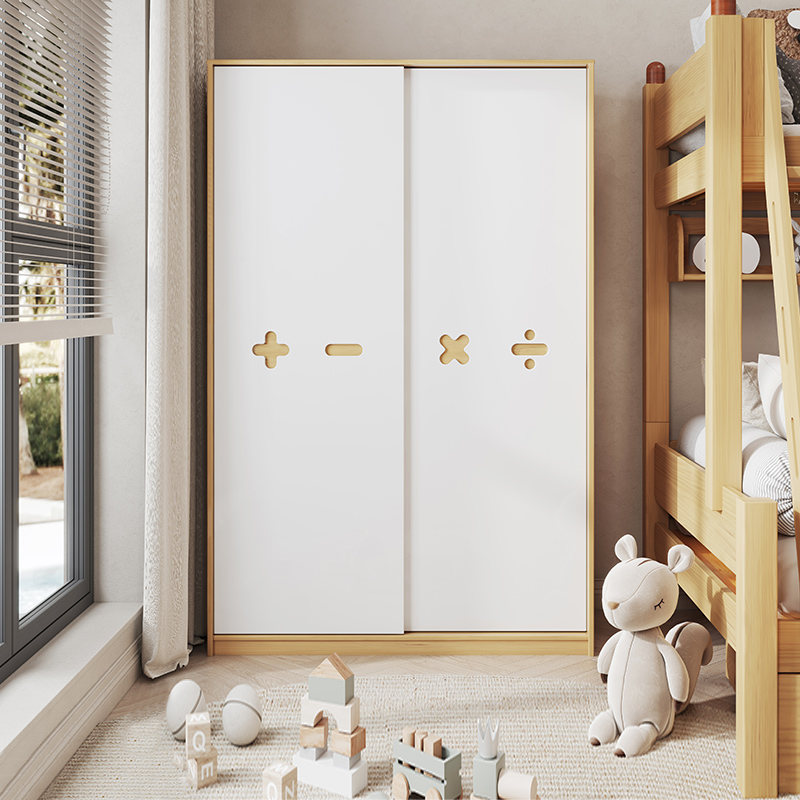 喜梦宝衣柜现代简约家用推拉门大衣橱储物柜 天才算法