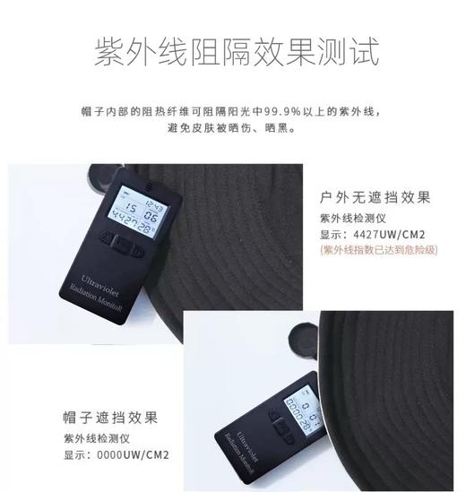 日本needs uvcut防晒帽女防紫外线遮阳帽百搭户外遮脸夏季帽子 商品图2