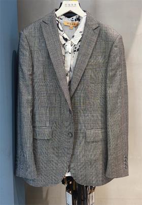 男装修身西服套装/单西 霸道总裁范 千鸟格纹 进口稀缺面料 J204M4662
