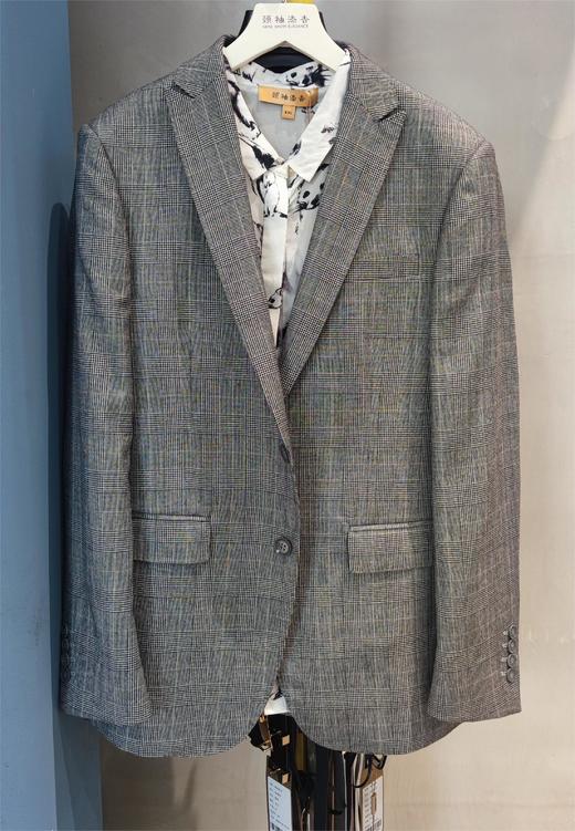 男装修身西服套装/单西 霸道总裁范 千鸟格纹 进口稀缺面料 J204M4662 商品图0