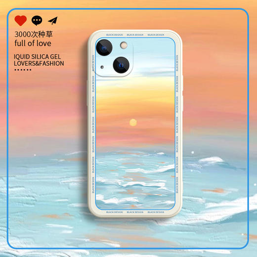 「9.9元包邮！8款可选」油画苹果14手机壳iPhone13全包12promax硅胶11防摔xr/xsmax保护套膜壳 商品图4