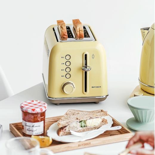 【专柜-北鼎】北鼎复古烤面包机家用多功能早餐机加热三明治小多士炉吐司机D702 商品图1