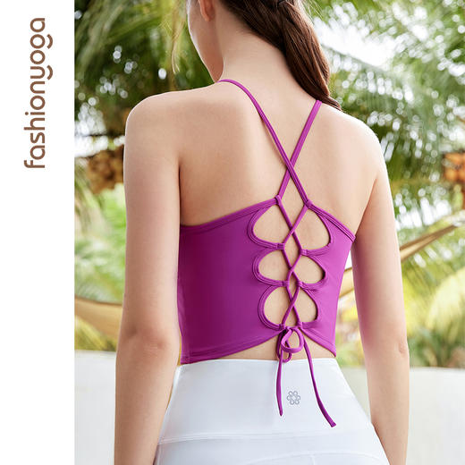 凡圣瑜伽一体杯镂空美背吊带 FR13203 商品图2