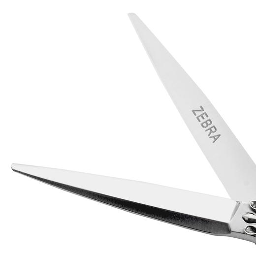 ZEBRA 斑马剪刀E60079 综合剪刀 6寸剪刀磨砂手柄剑型设计适用于抽剪、推剪等各种剪裁，剪切柔和轻松自如。 商品图4
