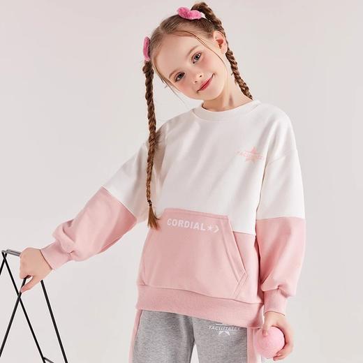 【24年反季特价清仓】龙之涵 亲子款设计师款撞色卫衣 23年春季卫裤套头上衣 婴幼儿A类标准 商品图12