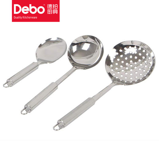 Debo德铂萨特兰5件套装厨房烹饪用具伊托堡7件套装不锈钢锅铲汤勺 商品图14