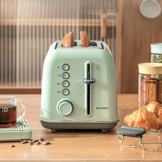 【专柜-北鼎】北鼎复古烤面包机家用多功能早餐机加热三明治小多士炉吐司机D702 商品图0