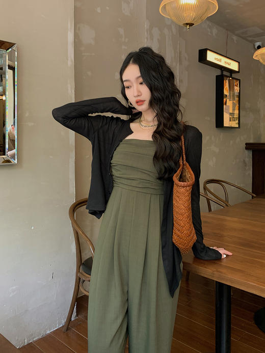 任小艺Lit e mode不规则肌理感防晒设计感开衫针织外套女薄空调衫 商品图1