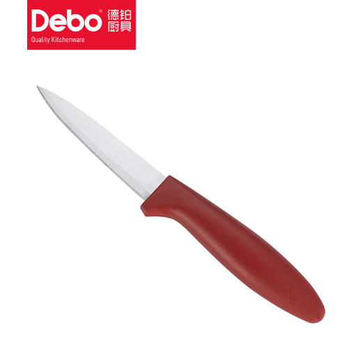 Debo德铂格诺厨刀5件套 瓶起 去皮器 水果刀 带齿刀 刀架  萨曼塔厨具5件套 水果刀 瓜刨 厨房剪 底座 商品图3