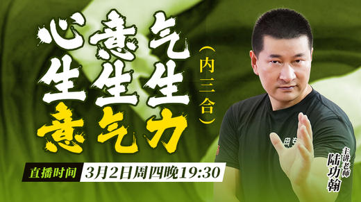 【3月2日】心生意，意生气，气生力（内三合） 商品图0