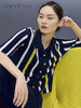 夹条挑孔衬衫领女开衫 SJS95W016K 商品缩略图4