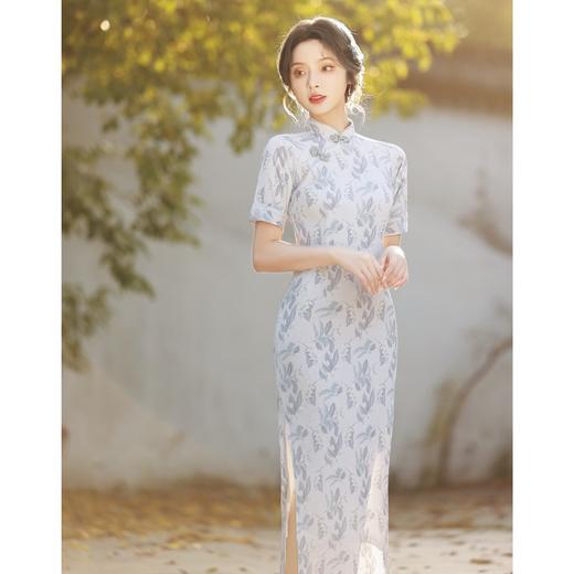 春夏季新款，气质旗袍长款改良时尚连衣裙少女旗袍BJS-7100 商品图2