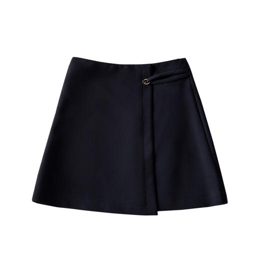 欧芮儿秋装女2019 高腰开叉半身裙短款休闲显瘦百搭包臀裙 商品图6