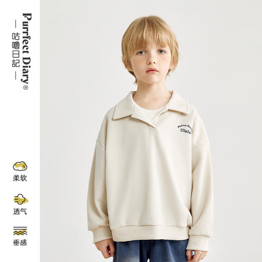 【100元任选5件】【上身垂坠有型 好穿易搭】潮酷翻领卫衣PCWY2324 商品图0