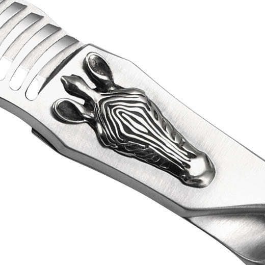 ZEBRA 斑马牙剪E602580  综合牙剪 6寸 去发量 25%-30%磨砂手柄鹿角齿设计适用于男女发修剪，剪切柔和效果自然 商品图1