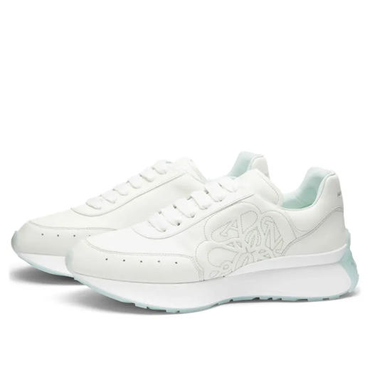 ALEXANDER MCQUEEN 亚历山大.麦昆 男士皮革 Sprint Runner 休闲运动鞋 白色 705076 WIC9F 8931 商品图1