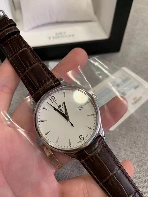 天梭TISSOT男士大三针超薄腕表，型号T063 商品图2