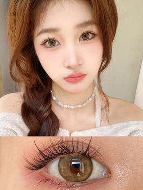 leenscolor 美瞳年抛 小棕绿 直径14.2mm着色13.6mm