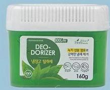 【中欧班列精选4盒】韩国冰箱去味剂 原装进口绿茶活性炭防止串味去异味双色去味剂 160g/盒WHBX 商品图2