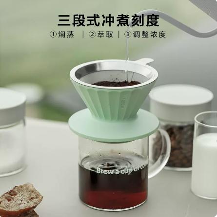 【专柜-北鼎】北鼎咖啡滤杯双层过滤网手冲咖啡套装漏斗滤网器具工具免滤纸便携 商品图5