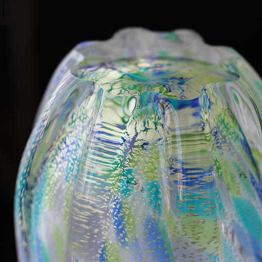 日本津轻手工花瓶 客厅插花瓶茶室会所摆件结婚乔迁送礼创意花瓶 商品图4