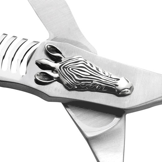 ZEBRA 斑马牙剪E602781女发牙剪去发量10%-15% 磨砂手柄平齿型设让(适用于女发修剪，剪发效果柔和自然。 商品图1