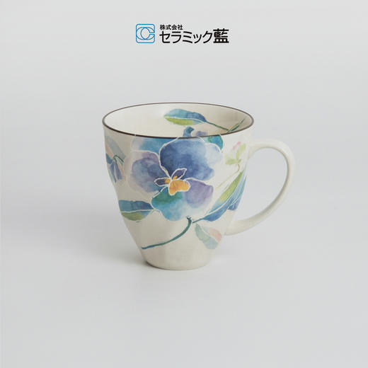 日本原产ceramic 蓝12月花系列陶瓷马克杯水杯杯子 商品图4