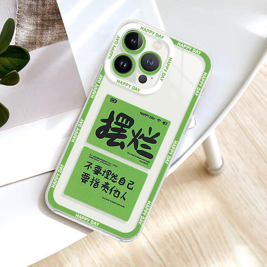 「两色可选！苹果全系」新款摆烂适用苹果13透明壳iPhone12pro保护套XSMAX软膜壳7/8PLUS 商品图3