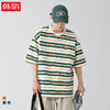 「三款配色」韩路日系男装 潮牌复古撞色条纹T恤男 春夏新款宽松情侣款短袖上衣 商品缩略图0