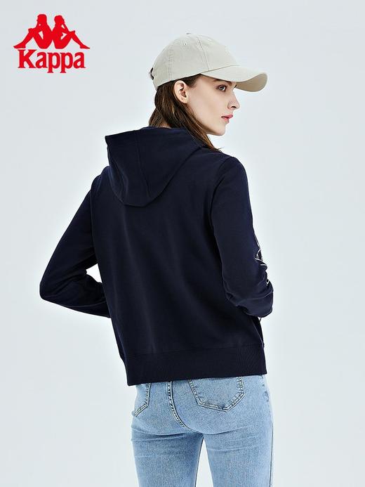 Kappa卡帕针织帽衫23新女运动卫衣休闲开衫印花长袖外套K0D22MK01 商品图3