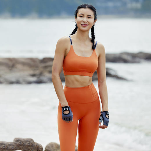 【高弹面料】不对称腰抽皱美臀运动九分裤 商品图2