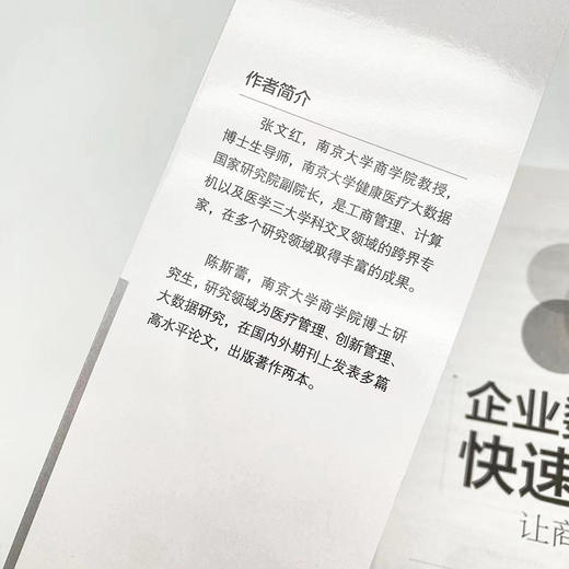 企业数字化快速转型：让商业更智能 张文红陈斯蕾著企业管理书籍 商品图2