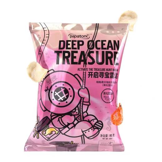 啪啪通深海探索海虾片（蒜香味）80g/袋 商品图0