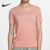 【库存有限 无货将做退款】Nike/耐克官方正品圆领休闲女子透气宽松跑步短袖T恤BQ9552-606 商品缩略图0
