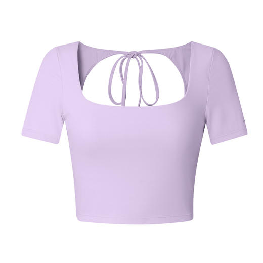 【双磨裸感】镂空美背系绳带胸垫运动上衣 商品图4