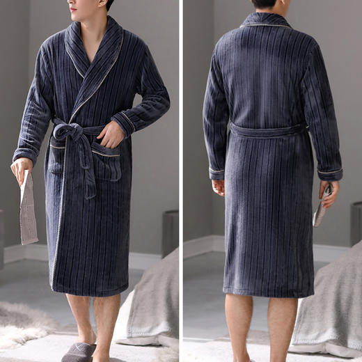 裁缝学苑MQ22睡衣纸样睡袍男装法兰绒浴袍长款家居服做衣服打板版 商品图0