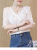 裁缝学苑 AW41荷叶领短袖衬衫女1:1实物服装纸样剪裁图纸牛皮纸样 商品缩略图3