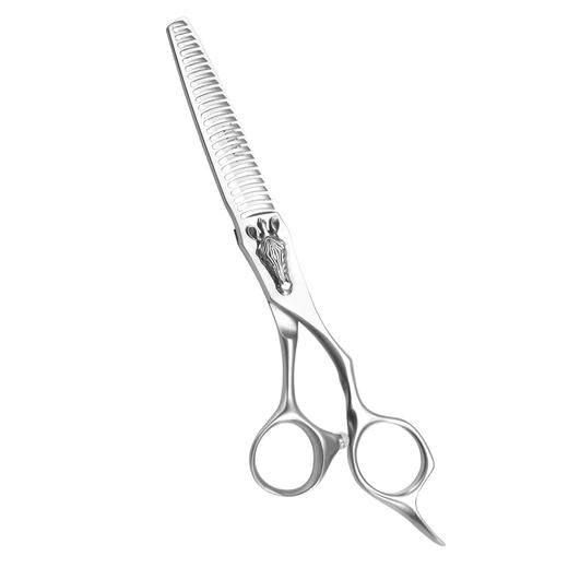 ZEBRA 斑马牙剪E602580  综合牙剪 6寸 去发量 25%-30%磨砂手柄鹿角齿设计适用于男女发修剪，剪切柔和效果自然 商品图3