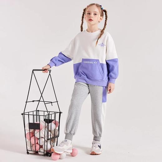 【24年反季特价清仓】龙之涵 亲子款设计师款撞色卫衣 23年春季卫裤套头上衣 婴幼儿A类标准 商品图10