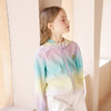 儿童皮肤衣夏季冰丝透气中大童开衫女童彩虹色沙滩洋气薄款外套 商品缩略图5