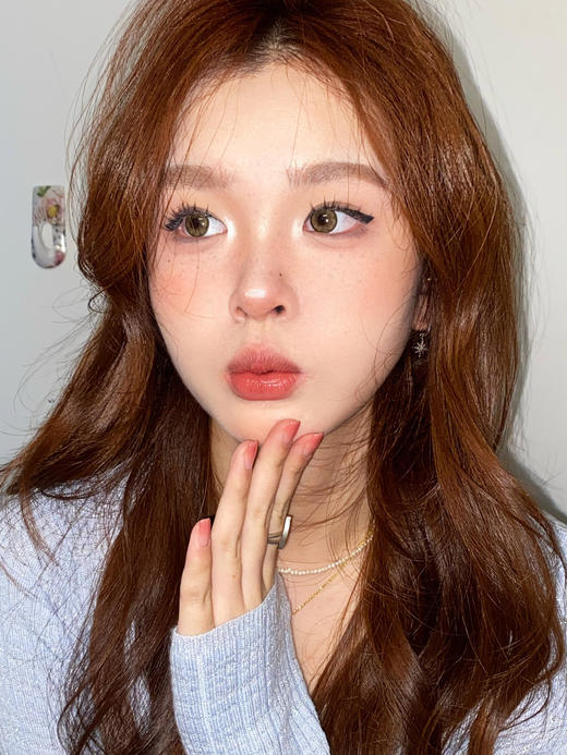 Leenscolor旗下 ·小棕绿&杨梅冰& 亚裔甜心棕&亚裔甜心灰&亚裔甜心蓝 · 14.2mm中大直径 年抛美瞳 2片 商品图9